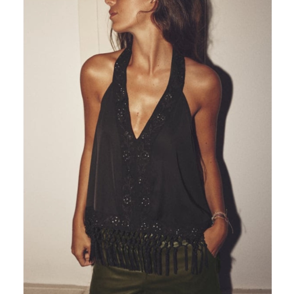 Black ZARA top